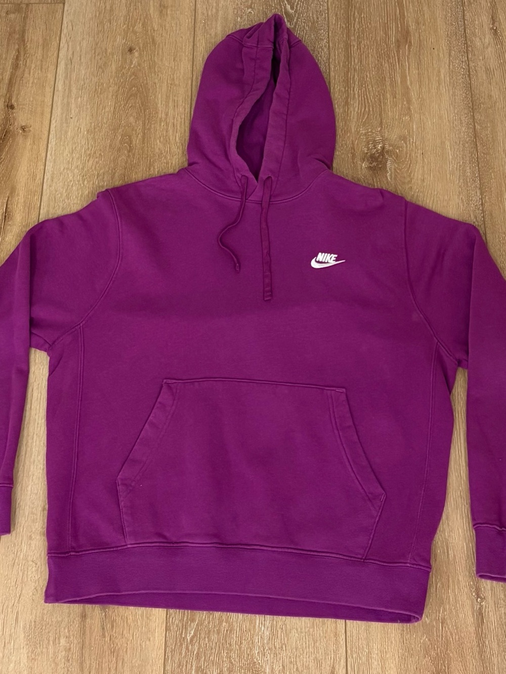 Nike Purple Hoodie with White Swoosh Logo